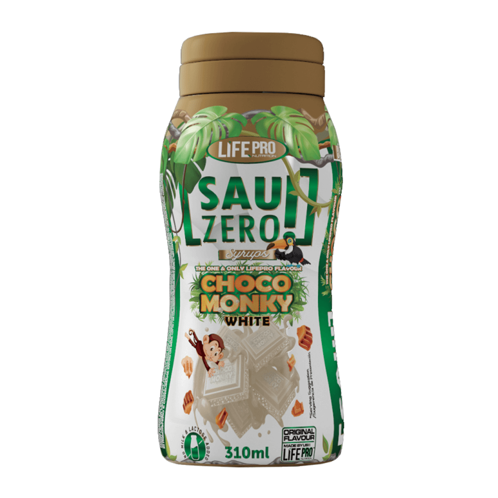Sauzero Zero Choco Monky envase de 310ml suplemento de la sección salsas y siropes hecho por LifePRO