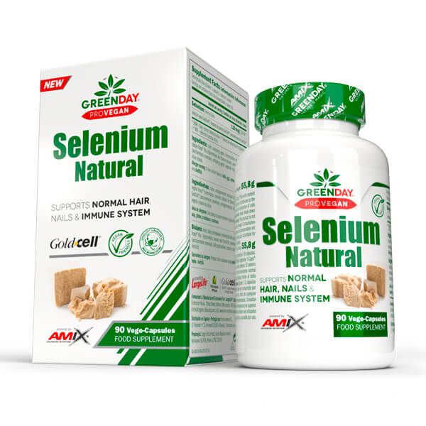 Selenium Natural en 90 cápsulas vegetales de la categoría minerales por Amix GreenDay