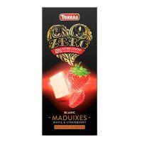 View Zero white chocolate with strawberries - 125g Zero white chocolate with strawberries - 125g