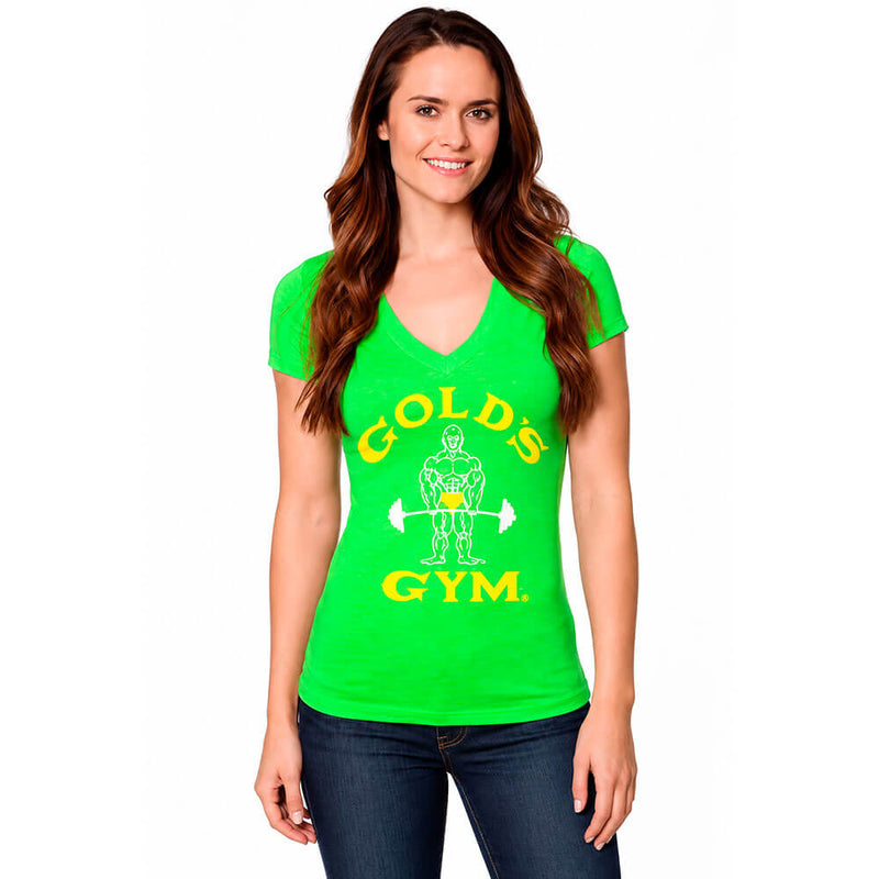 Women's Neon Joe Classic V-Neck T-Shirt - Gold's Gym 1