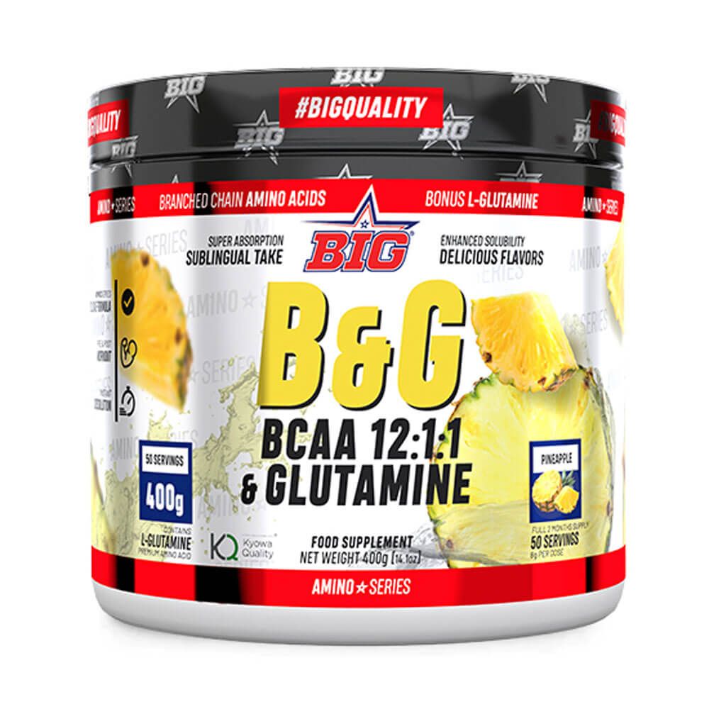 B&G 12:1:1 bote de bcaa+glutamina complemento alimenticio de bcaa + glutamina hecho por BIG
