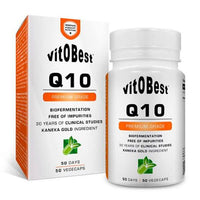 Q10 presentación de 50 cápsulas vegetales - antioxidantes hecho por VitoBest