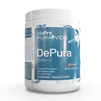 DePura Balance presentación de 270 cápsulas de la marca LifePRO complemento alimenticio de protectores hepáticos