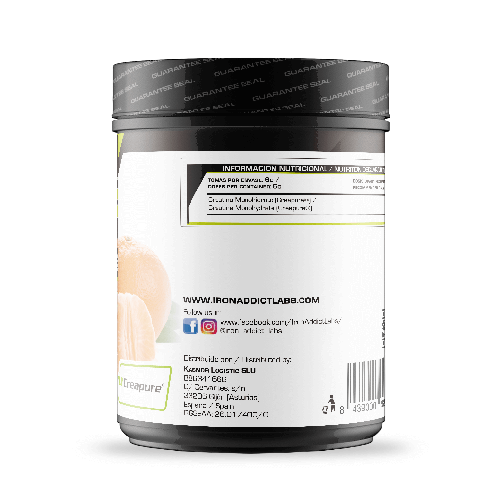 Creatina de creapureÂ® de la secciÃ³n creatina monohidrato de la marca Iron Addict Labs