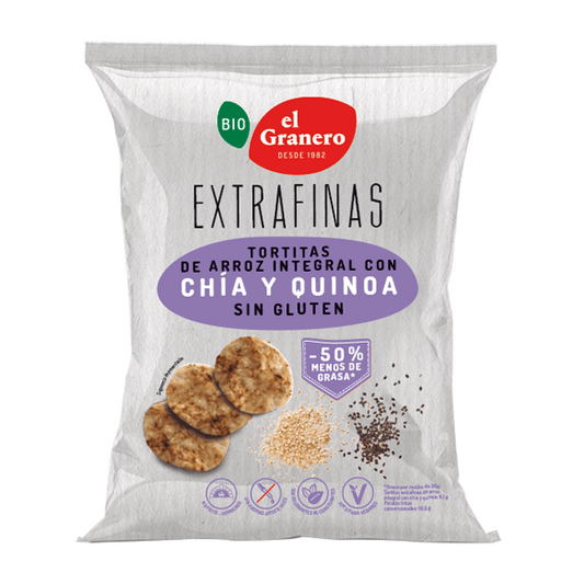 El Granero Integral Whole Grain Rice Cakes with Quinoa and Chia from the brand El Granero Integral in The Whole Grain Granary