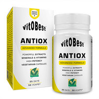 Antiox Formula Avanzada envase de 50 cápsulas vegetales de VitoBest (Antioxidantes)