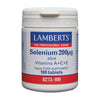 Selenio + Vitamina A+C+E envase de 100 tabletas suplemento de la sección minerales del fabricante Lamberts