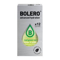 Caja de 12 Stick Bolero Iced Green Tea para 500ml en 3g en la sección de edulcorantes y saborizantes por Bolero