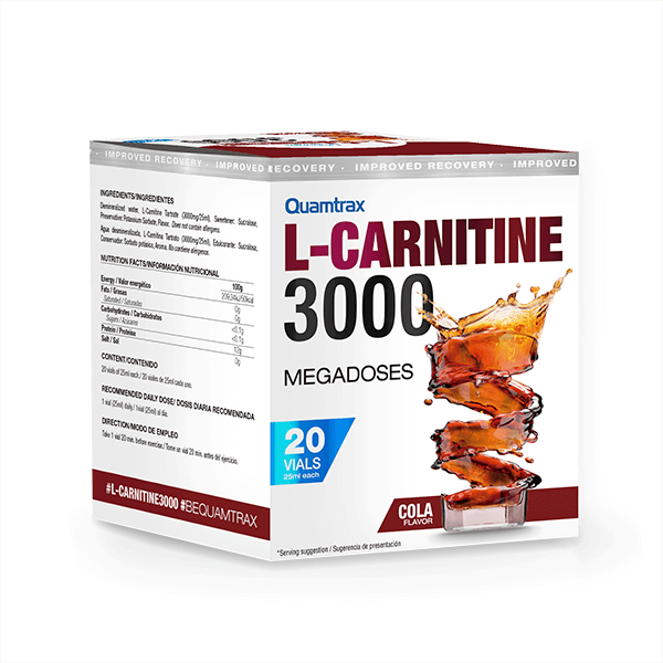 L-Carnitine 3000 vials by Quamtrax - Quamtrax 0