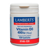 Vitamina D3 400IU en 120 tabletas hecho por Lamberts