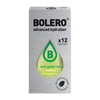 Caja de 12 Stick Bolero Iced Green Tea para 500ml de 3g complemento alimenticio de edulcorantes y saborizantes de Bolero
