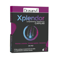 Xplendor Capilar bote de 24 cápsulas vegetales suplemento de antioxidantes de la marca Drasanvi