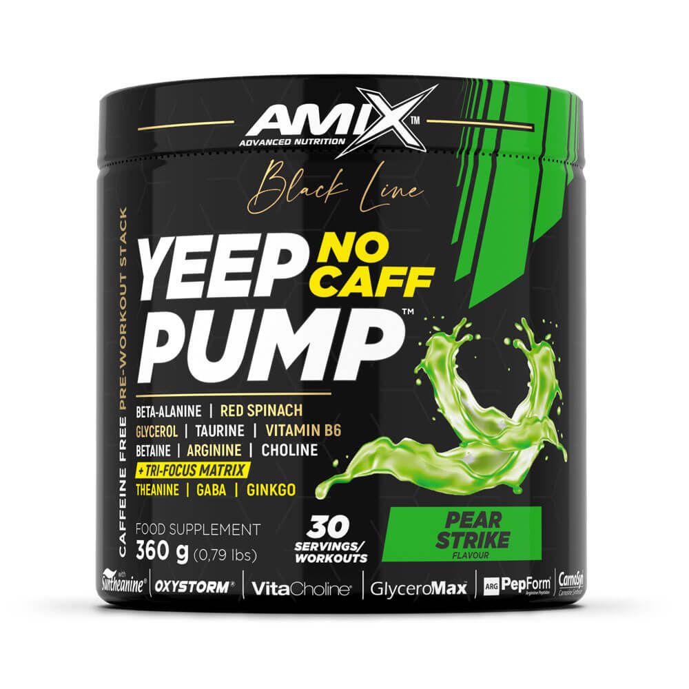 Yeep Pump No Caff en 345g del fabricante Amix Nutrition complemento alimenticio de pre entreno sin estimulantes