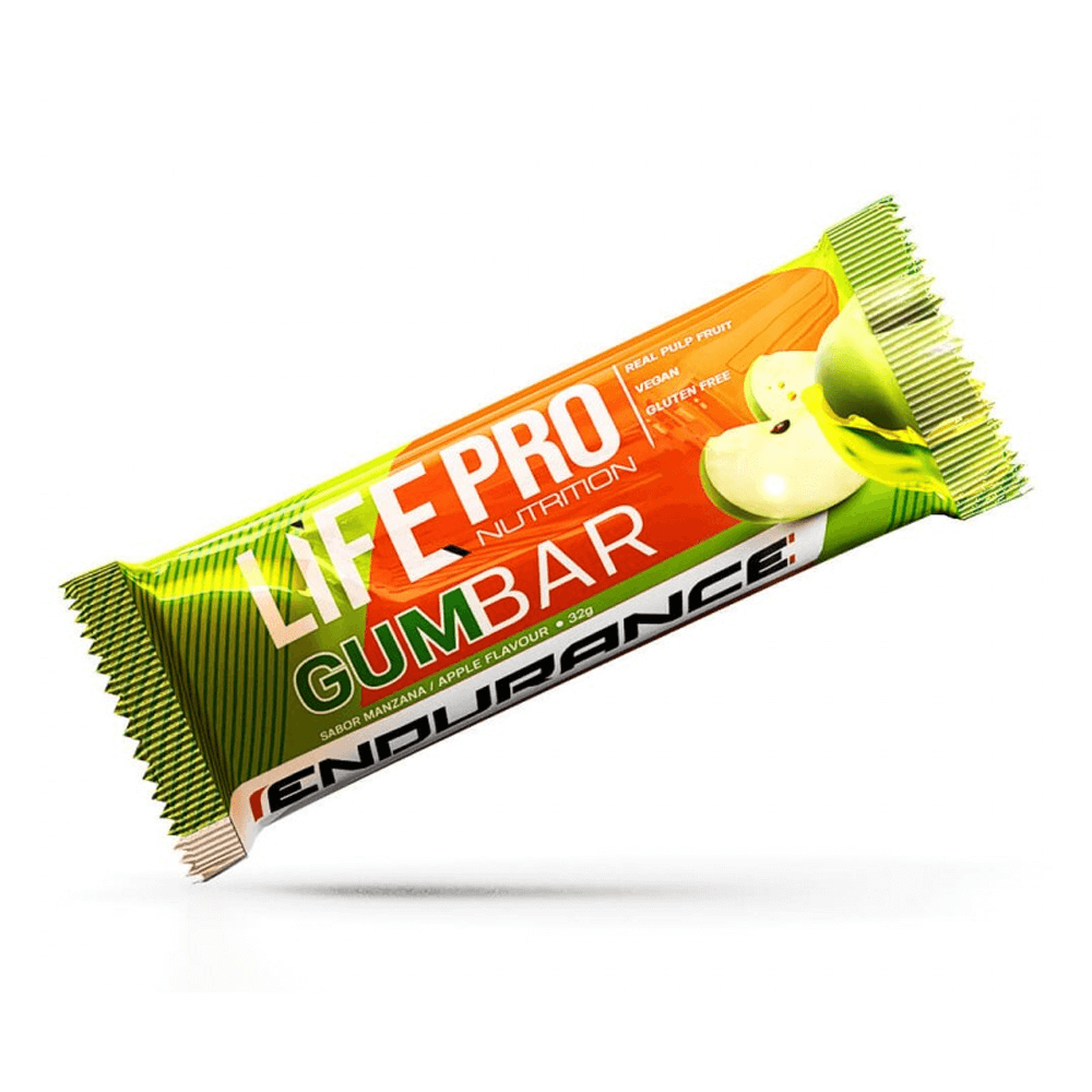Barrita Endurance Gumbar presentación de 32g complemento alimenticio de energéticos del fabricante LifePRO