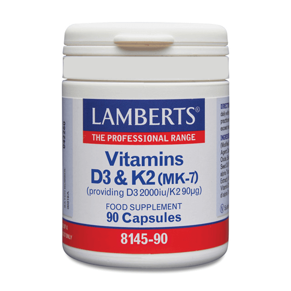 Vitamin D3 + K2 (2000IU/90µg) from Lamberts - Lamberts 0