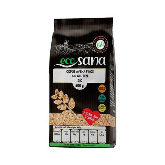 Ecosana Organic Fine Whole Gluten-Free Oat Flakes from the brand EcoSana in Oats