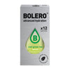 Caja de 12 Stick Bolero Iced Green Tea para 500ml presentación de 3g complemento alimenticio de edulcorantes y saborizantes de l