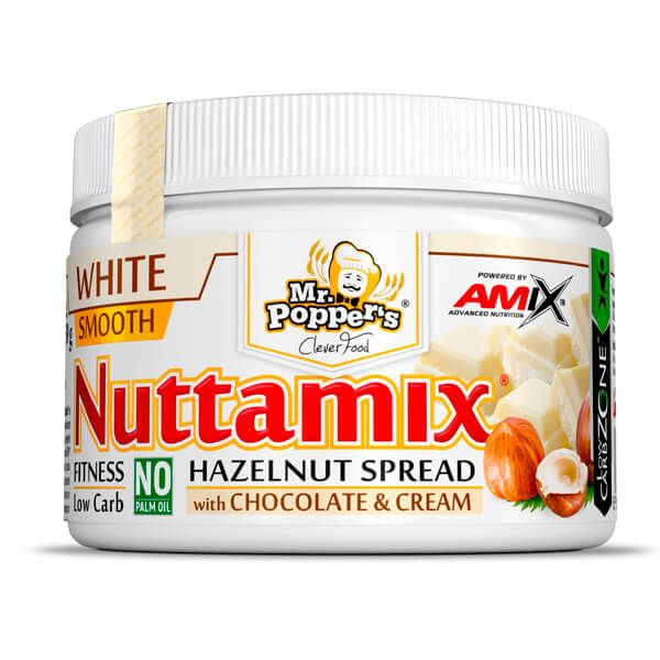 Nuttamix envase de crema de avellana - cremas de otros frutos secos hecho por Amix Mr. Poppers