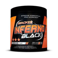 Inferno Black bote de 300g en la sección de Pre entreno de Stacker Europe