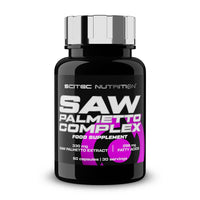 Complejo de Saw Palmetto en 60 cápsulas hecho por Scitec Nutrition suplemento de la sección prostata