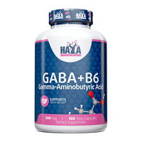Gaba + B6 500mg en 100 cápsulas de Haya Labs - anti-estrés