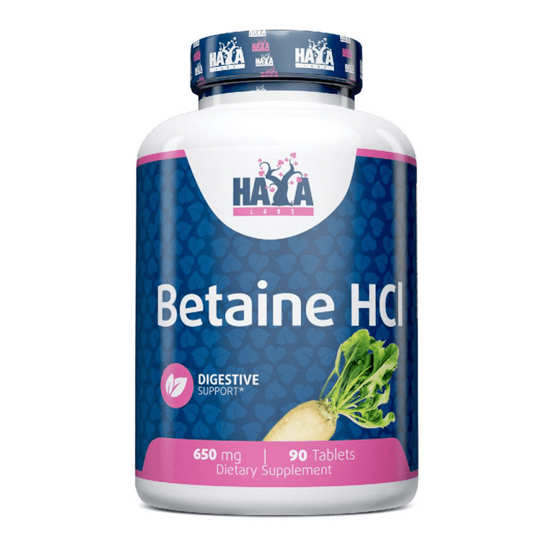 Betaine HCL 650mg from Haya Labs - Haya Labs 0