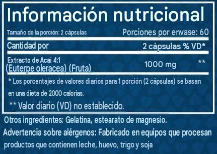 Información nutricional