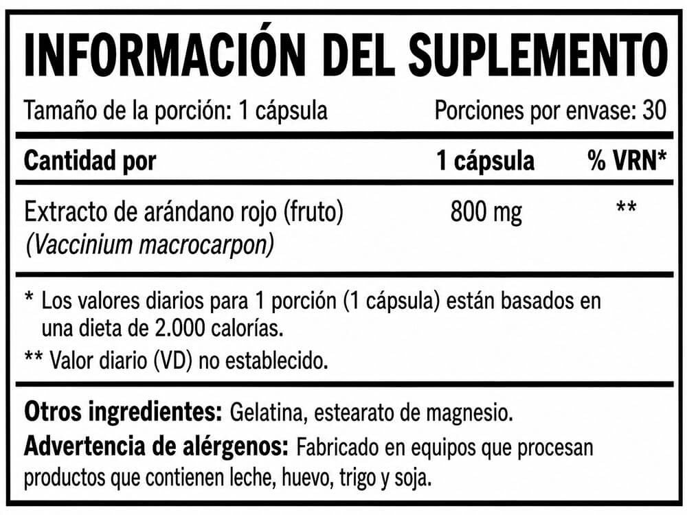 Información nutricional
