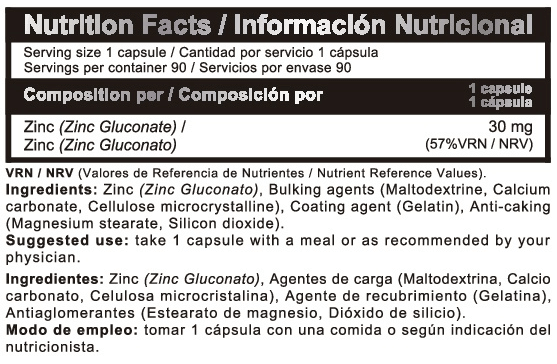 Información nutricional