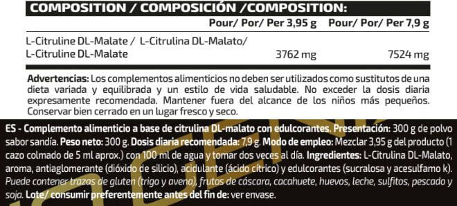 Información nutricional