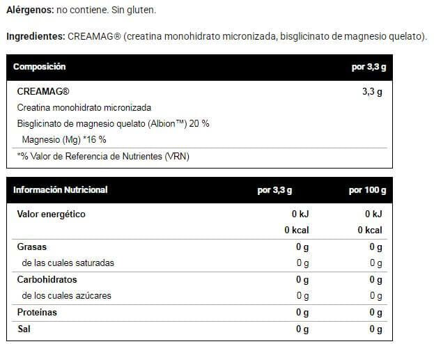 Información nutricional