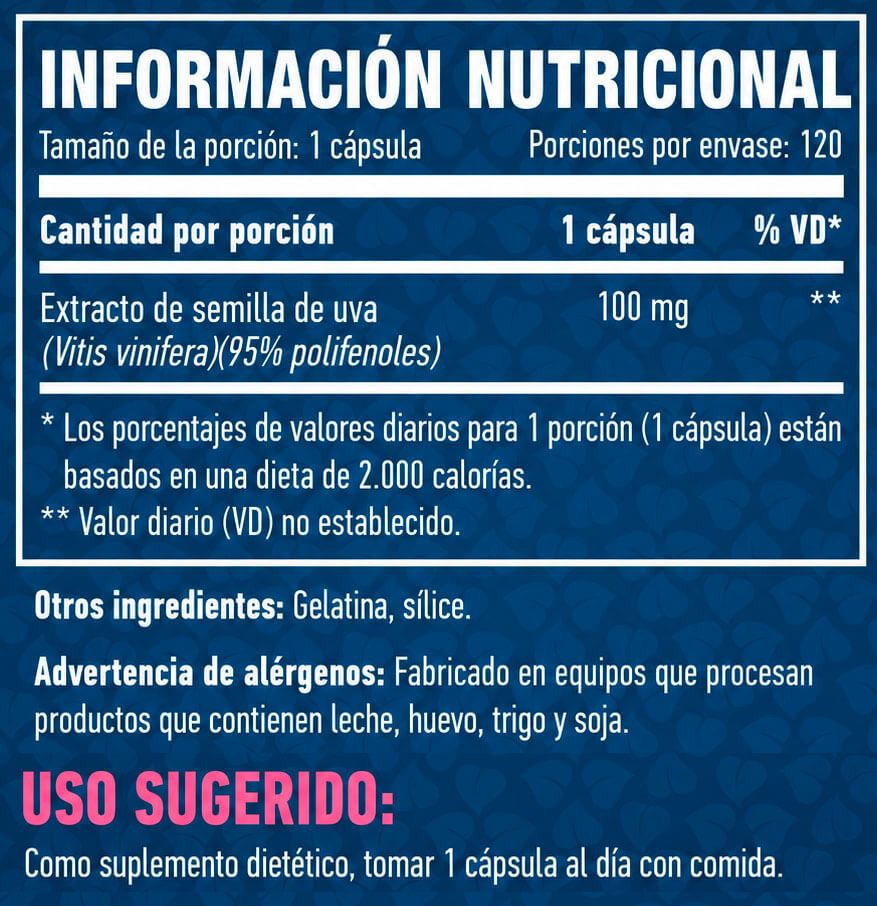 Información nutricional