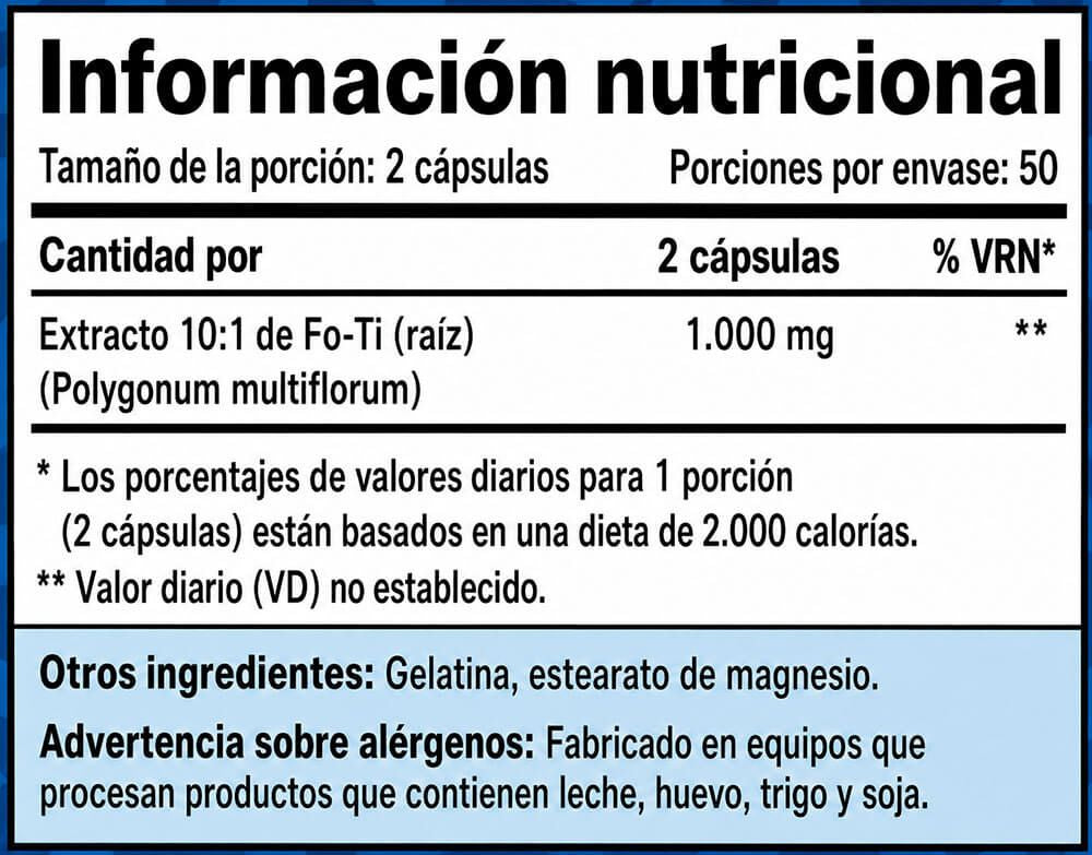 Información nutricional
