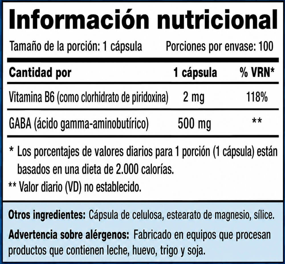 Información nutricional