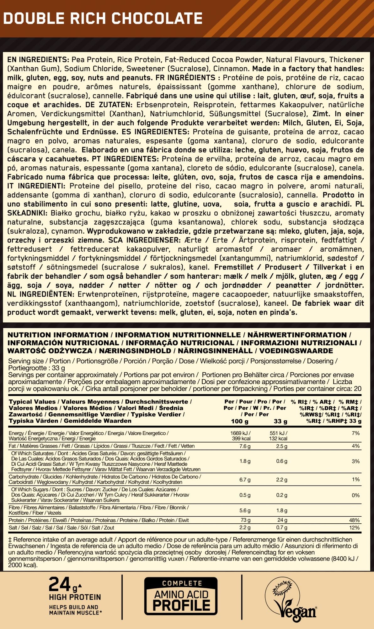 Información nutricional