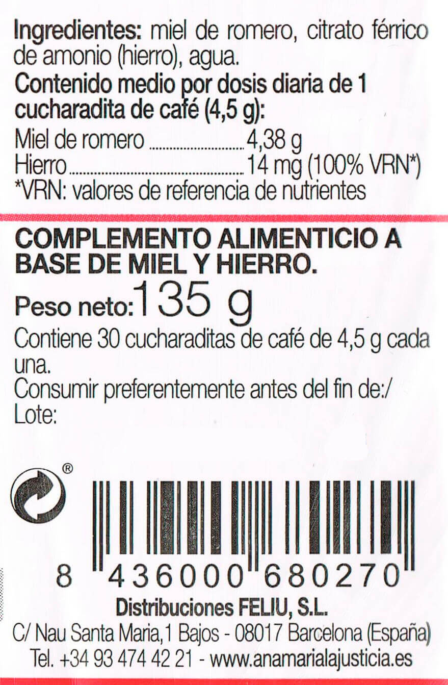Información nutricional