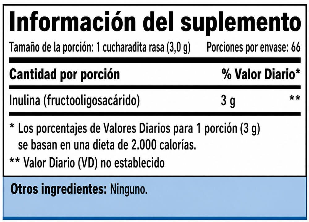Información nutricional