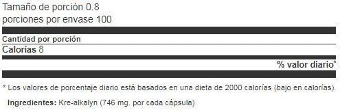 Información nutricional
