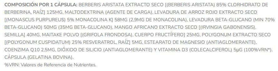 Información nutricional