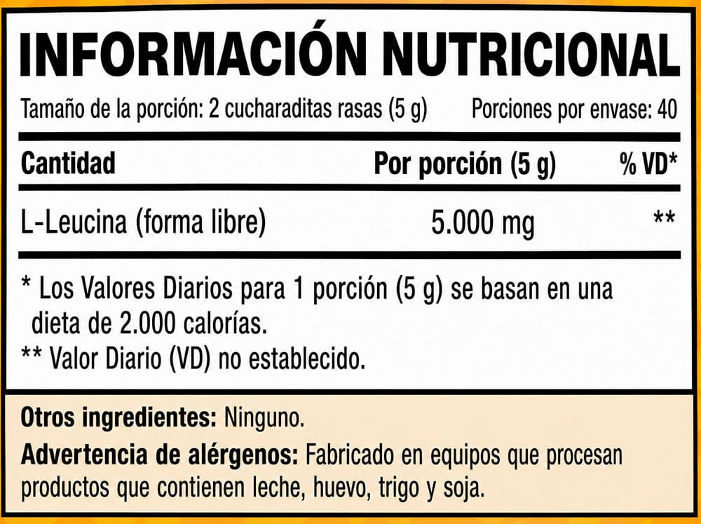 Información nutricional