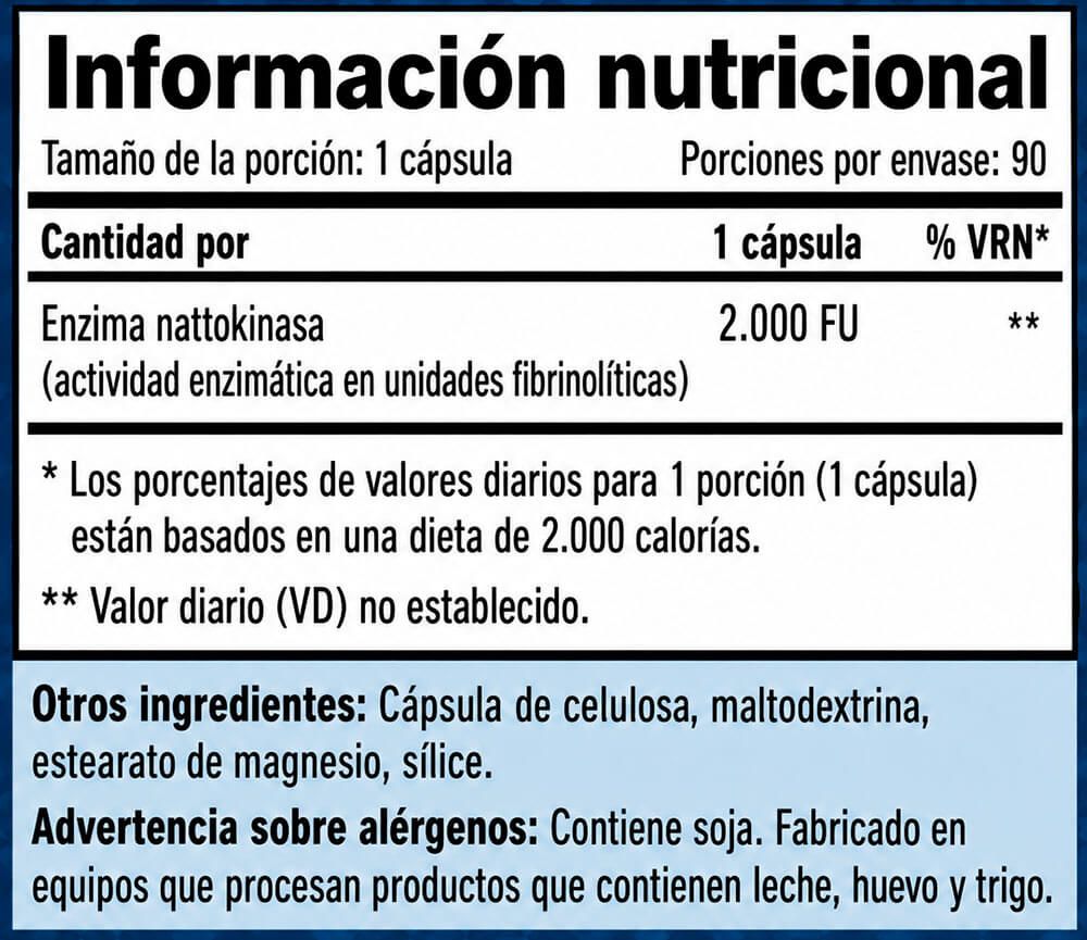 Información nutricional