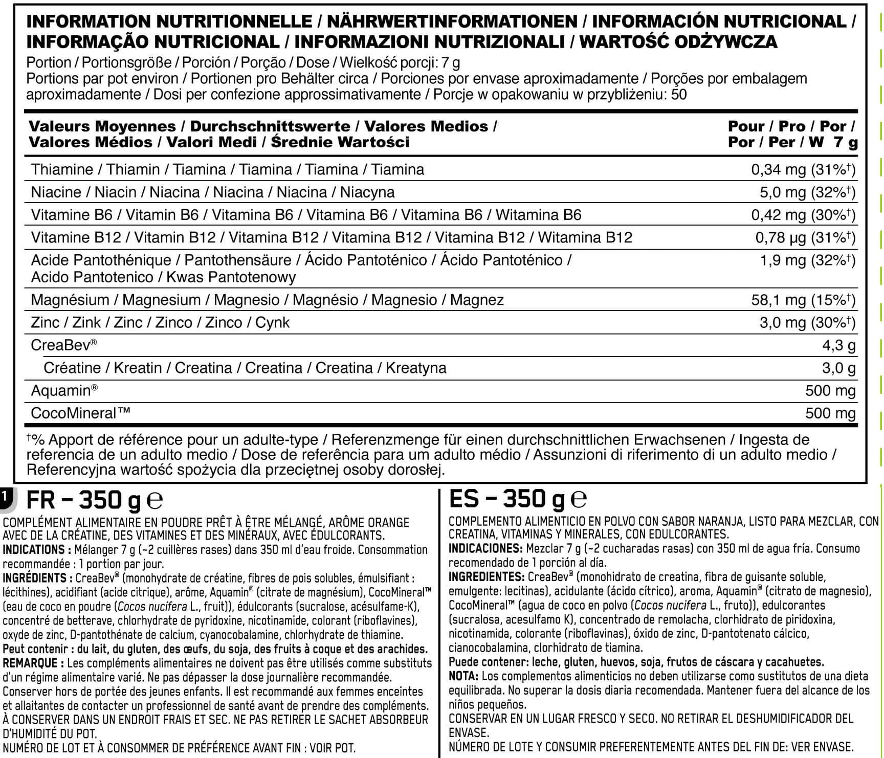 Información nutricional