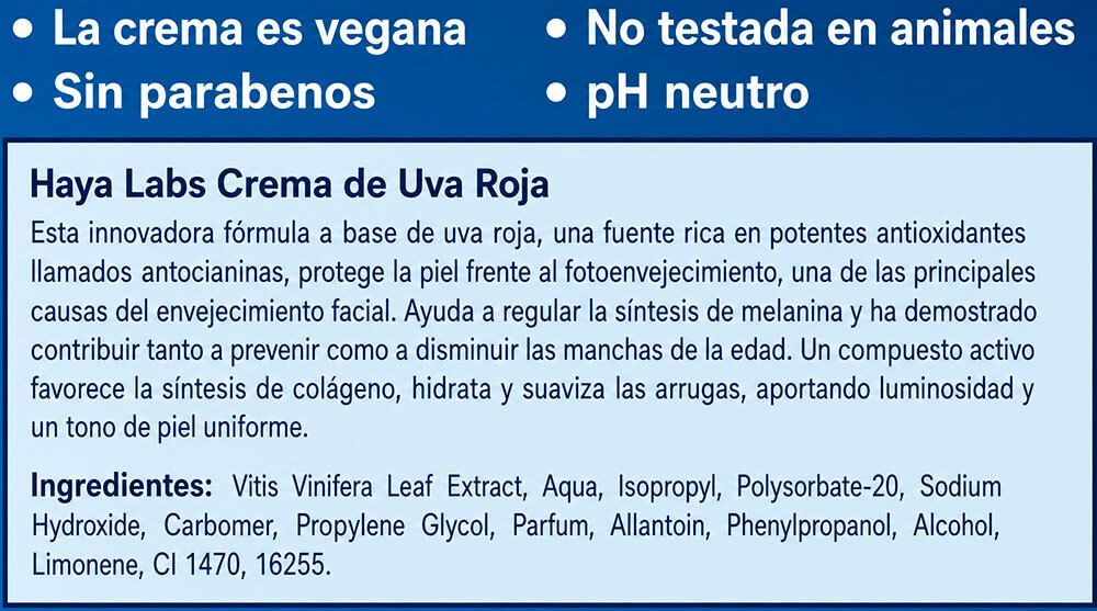 Información nutricional