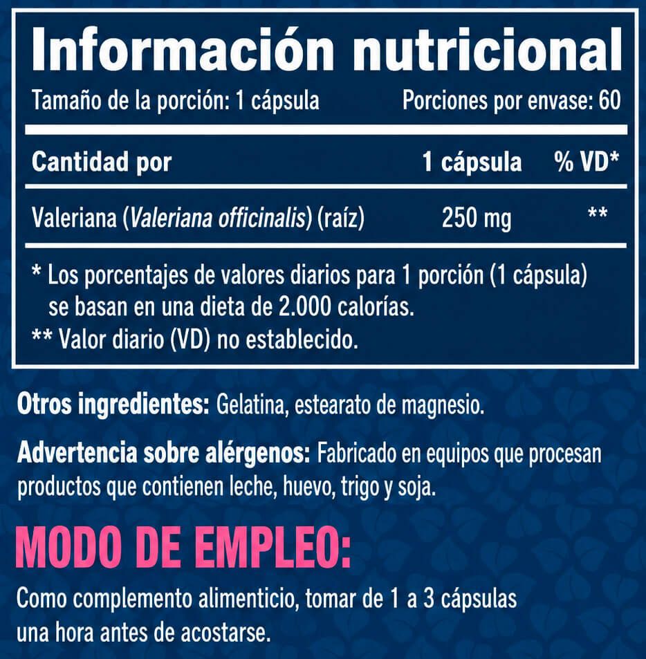 Información nutricional