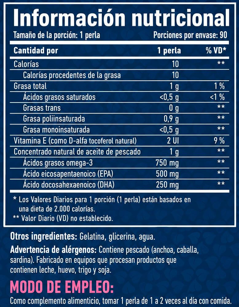 Información nutricional