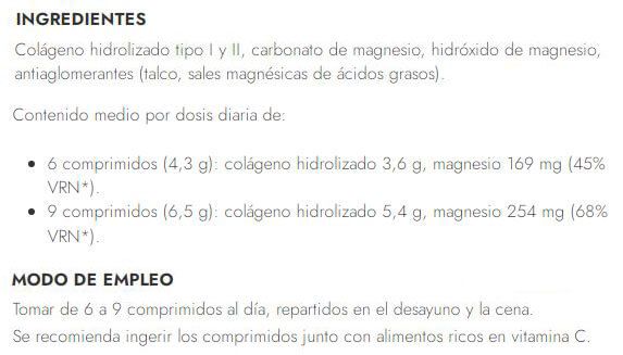 Información nutricional